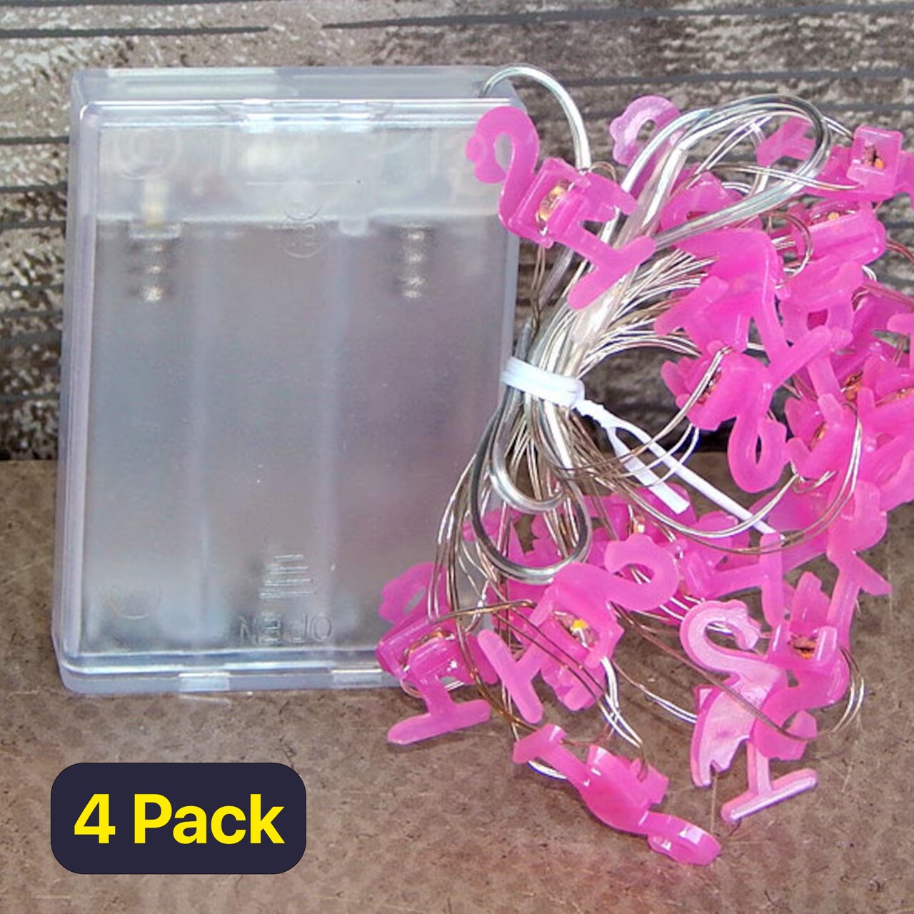 Party Ready 20 LED Pink Flamingo String Lights for Any Occasion